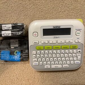 Brother P-touch Label Maker Bundle, Model PT-D210, Like new!